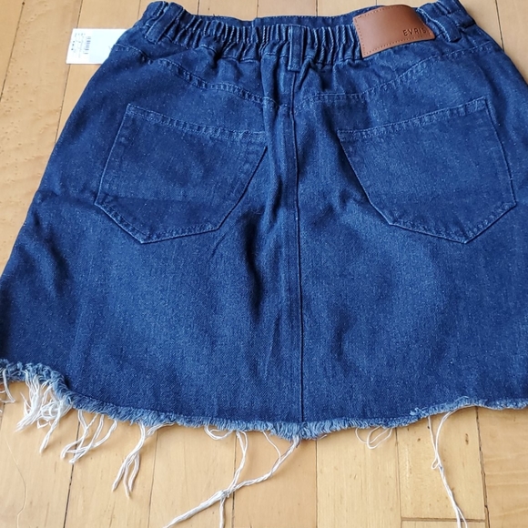 Evris Denim Mini Skirt Sz XS-S - Picture 2 of 3